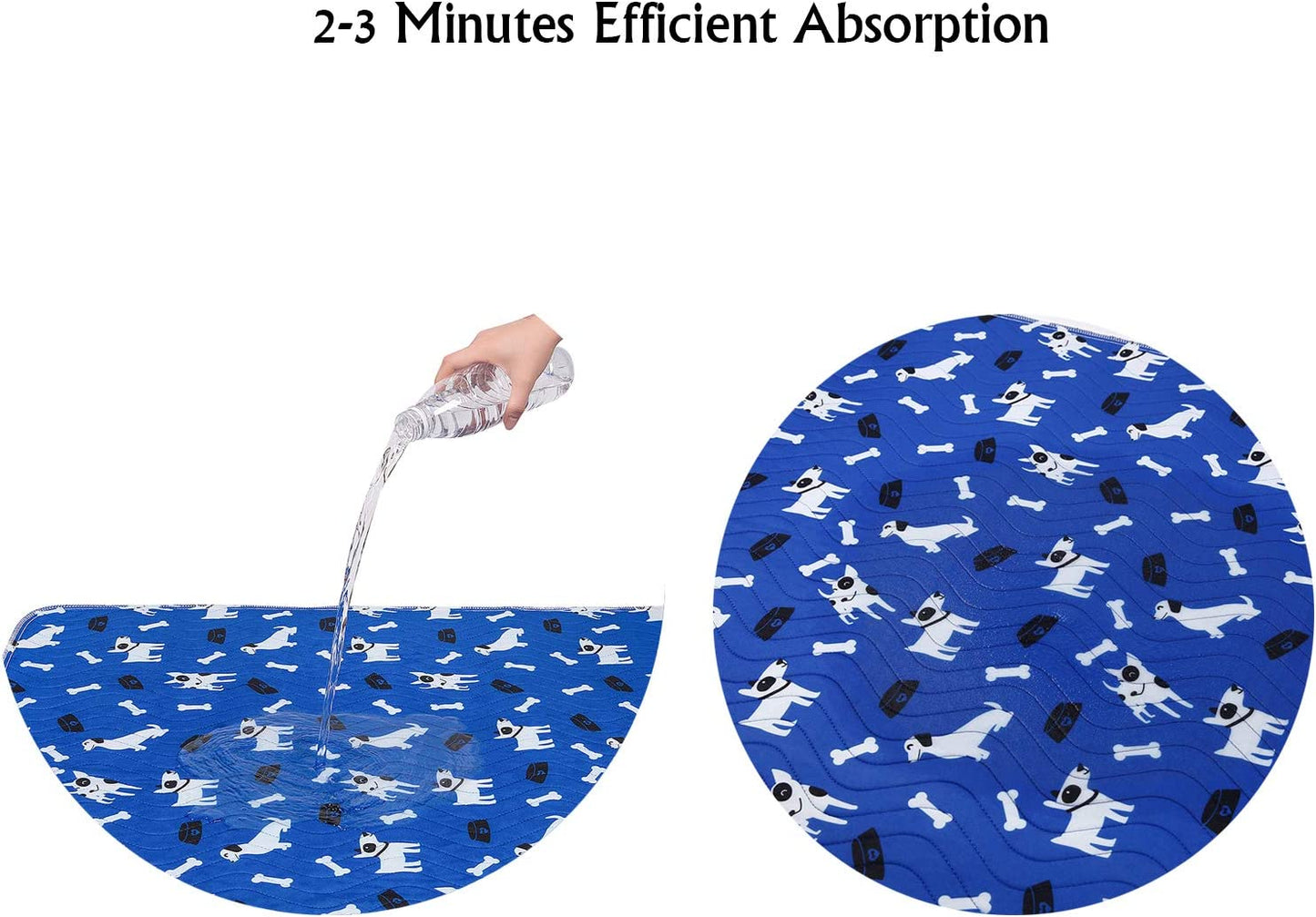 Washable Pee Pad for Dogs, 36X64In Extra Large Non Slip Puppy Pad, Extra Thick Whelping Pad with Great Urine Absorption, Odor Control Training Pad (16 * 23.6 In(Pack of 4))