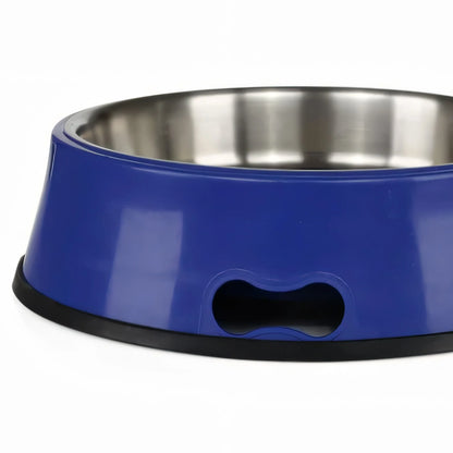 HEATED BOWL SS 5.5QT BL 60W Pet Heated Bowl with Stainless Steel Insert for Pets, Blue