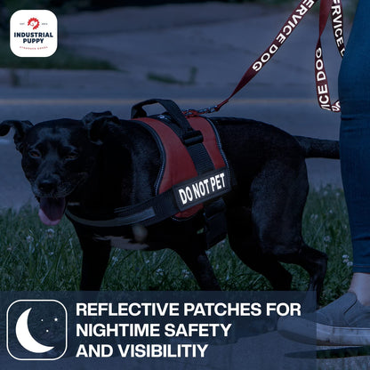 Do Not Pet Patch - Attachable Patches with Hook Backing for Do Not Pet Dog Vest Harness or Collar - Service Dog, Emotional Support, Service Dog in Training, and Therapy Dog Patches