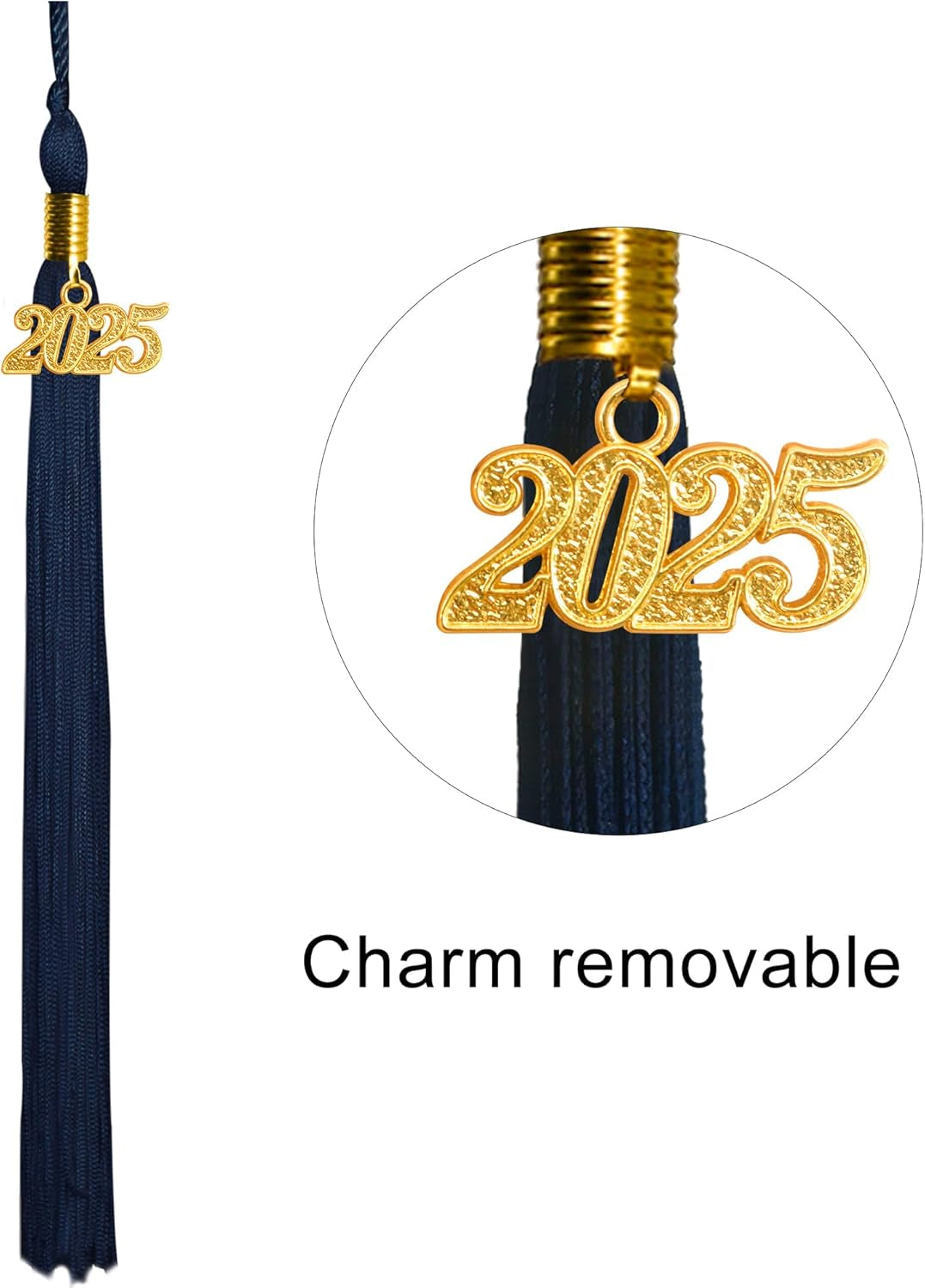 Matte Graduation Gown Cap Tassel Set 2025 for High School and Bachelor