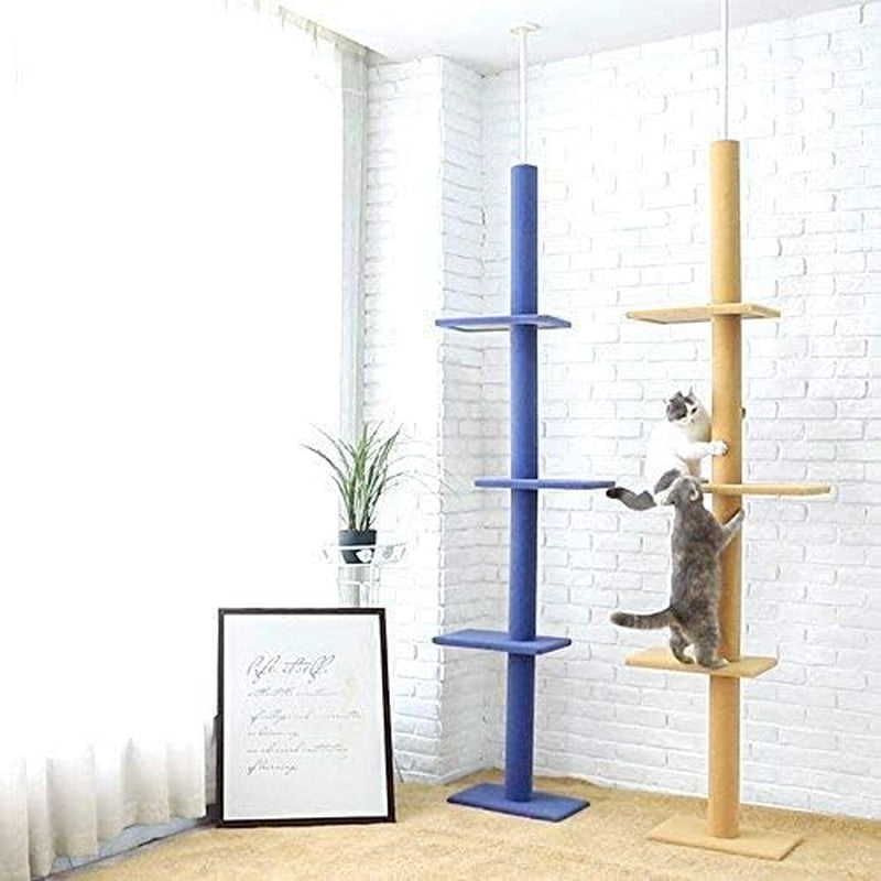 Cat Climbing Toys Tower Structures, Eco-Friendly, 2743 Cm, Adjustable, 113 Inch Long, Made of Carpet