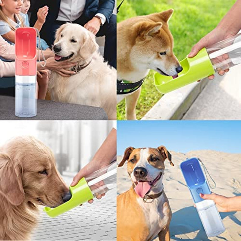 Dog Water Bottle Dispenser,Water Bottle for Dogs,Portable Dog Water Bottles for Walking Travel Pet Doggie Drinking Cup 15Oz (Blue)