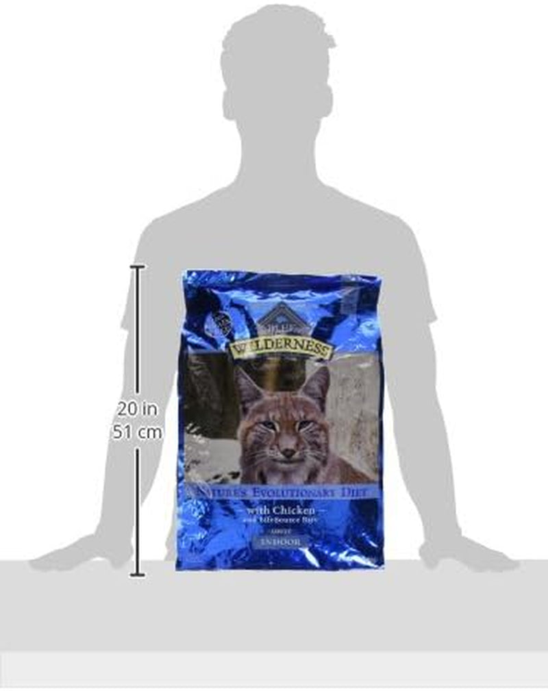 Blue Buffalo Wilderness Nature'S Evolutionary Diet High-Protein, Grain-Free Natural Dry Food for Adult Cats, Chicken, 11-Lb. Bag