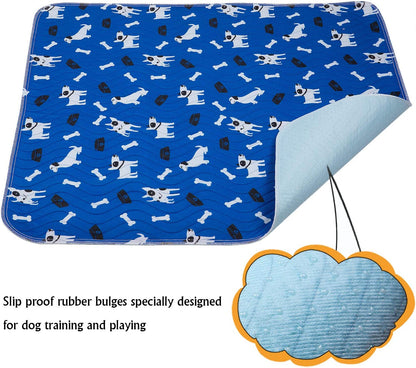 Washable Pee Pad for Dogs, 36X64In Extra Large Non Slip Puppy Pad, Extra Thick Whelping Pad with Great Urine Absorption, Odor Control Training Pad (16 * 23.6 In(Pack of 4))