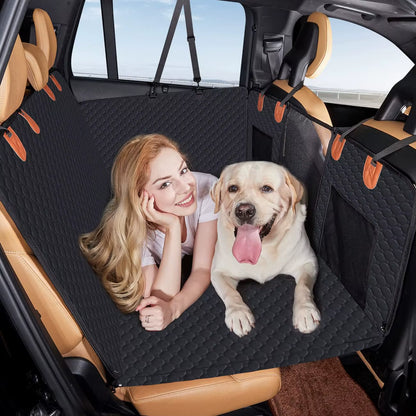 New Design Large Pet Rear Seat Extender Car Rear Seat Protector Hammock Dog Car Seat Cover Hard Bottom Travel Accessories