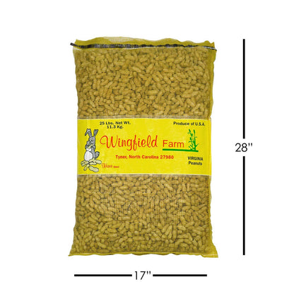 Wingfield Farm Virginia In-Shell Peanuts, Feed Wild Animals, 25 Pound Bag