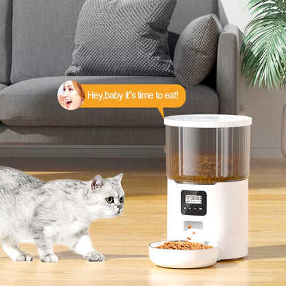 4L Pet Feeder Tuya WIFI Automatic Dog Food Dispenser Smart Cat Feeder 2L Cat Automatic Drinking Fountain Dog Water Feeder