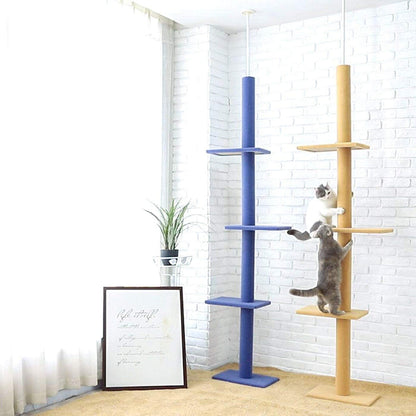 Cat Climbing Toys Tower Structures, Eco-Friendly, 2743 Cm, Adjustable, 113 Inch Long, Made of Carpet