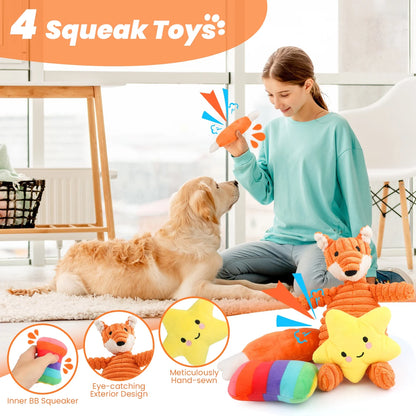 Dog Toys for Small Dogs ,10 Pack Puppy Chew Toys for Teething and Training with Plush Squeaky Toys, Treat Ball and Rope Toys to Keep Them Busy