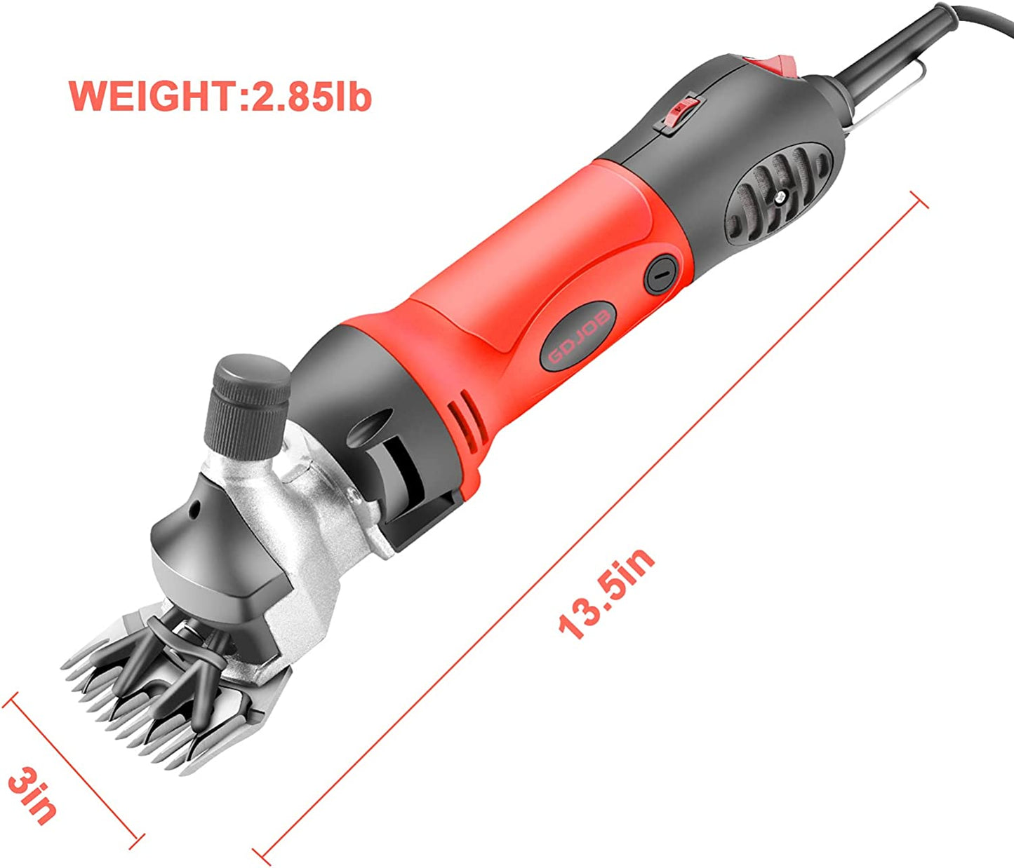 Sheep Shears,500W Professional Electric Sheep Shearing Clippers, 6 Speed Heavy Duty Farm Livestock Grooming Kit for Sheep Alpacas Goats and Thick Coat Animals Haircut