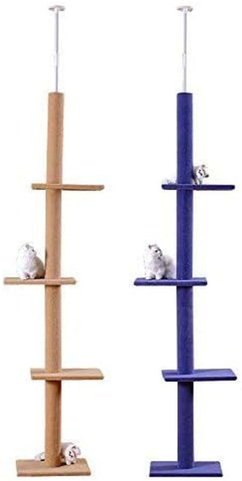 Cat Climbing Toys Tower Structures, Eco-Friendly, 2743 Cm, Adjustable, 113 Inch Long, Made of Carpet