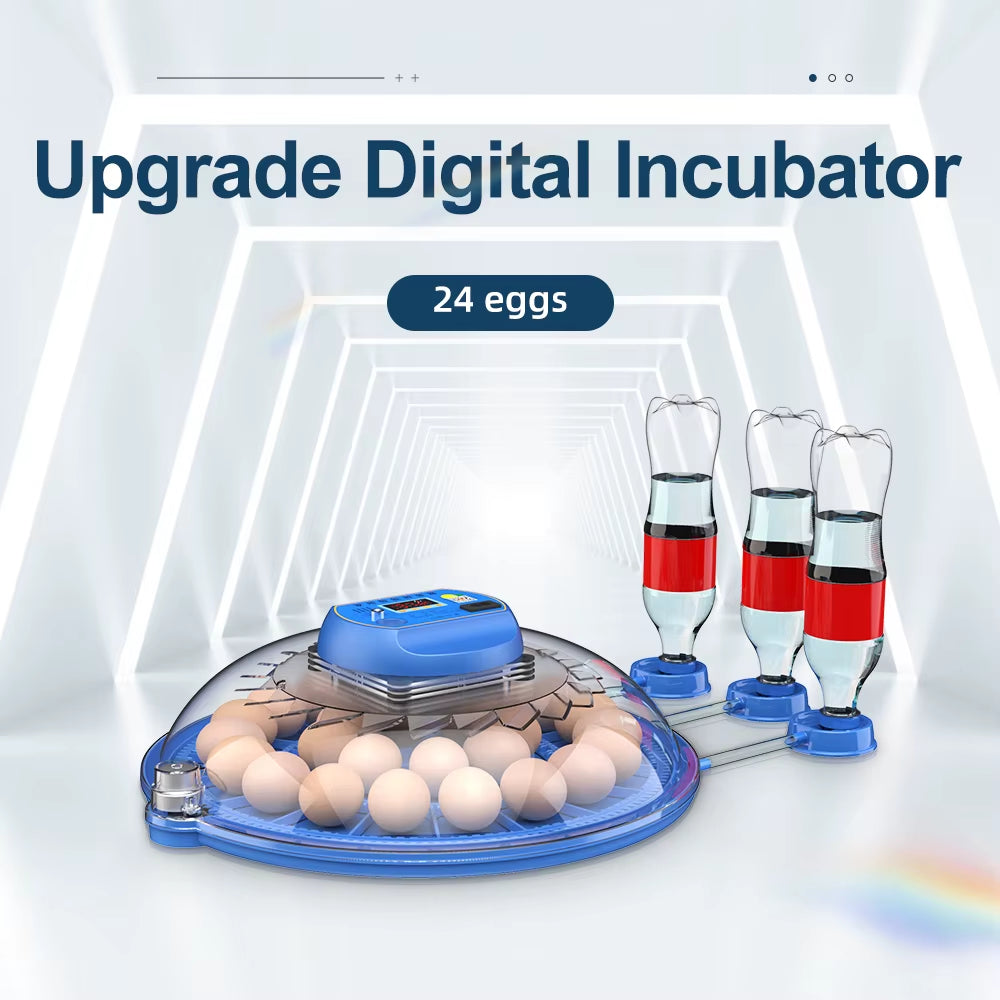 52 Eggs Incubator Fully Automatic Turning Hatching Brooder Farm Bird Quail Chicken Poultry Farm Hatcher Turner Incubation Tools